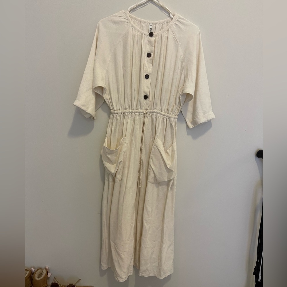 Zara soft Linen trf collection dress size XS